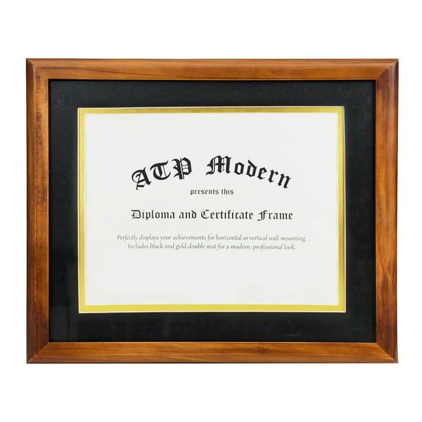 Walnut Diploma Frame Solid Wood Document Masters Degree Frame