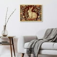 thumbnail image 4 of COMIO Living Room Wall Decor Medieval Rabbit I French Modern with Golden Frame 16x12in / 20x16in 16x12in, 4 of 5