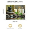 thumbnail image 2 of Nawypu  Zen Canvas Wall Art Paintings Decor Black Stone White Candle Green Bamboo Picture Posters for Spa Yoga Room Bathroom, Framed Modern Office Décor Home Walls Decoration,, 2 of 5