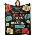 thumbnail image 1 of LHSHID Papa Blanket Gifts for Papa on Fathers Day from Grandkids World''s Greatest Papa Soft Throw Blanket Christmas Birthday Present for Papa 50x60in, 1 of 4