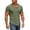 M10-Army Green, variant on T Shirts For Mens Style Round Neck Short Sleeved T Shirt Simple Clothing Khaki