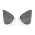 thumbnail image 2 of Polarized Exaggerated XXL Wrap Curved Mask Style Plastic Sunglasses Frost - Black, 2 of 4