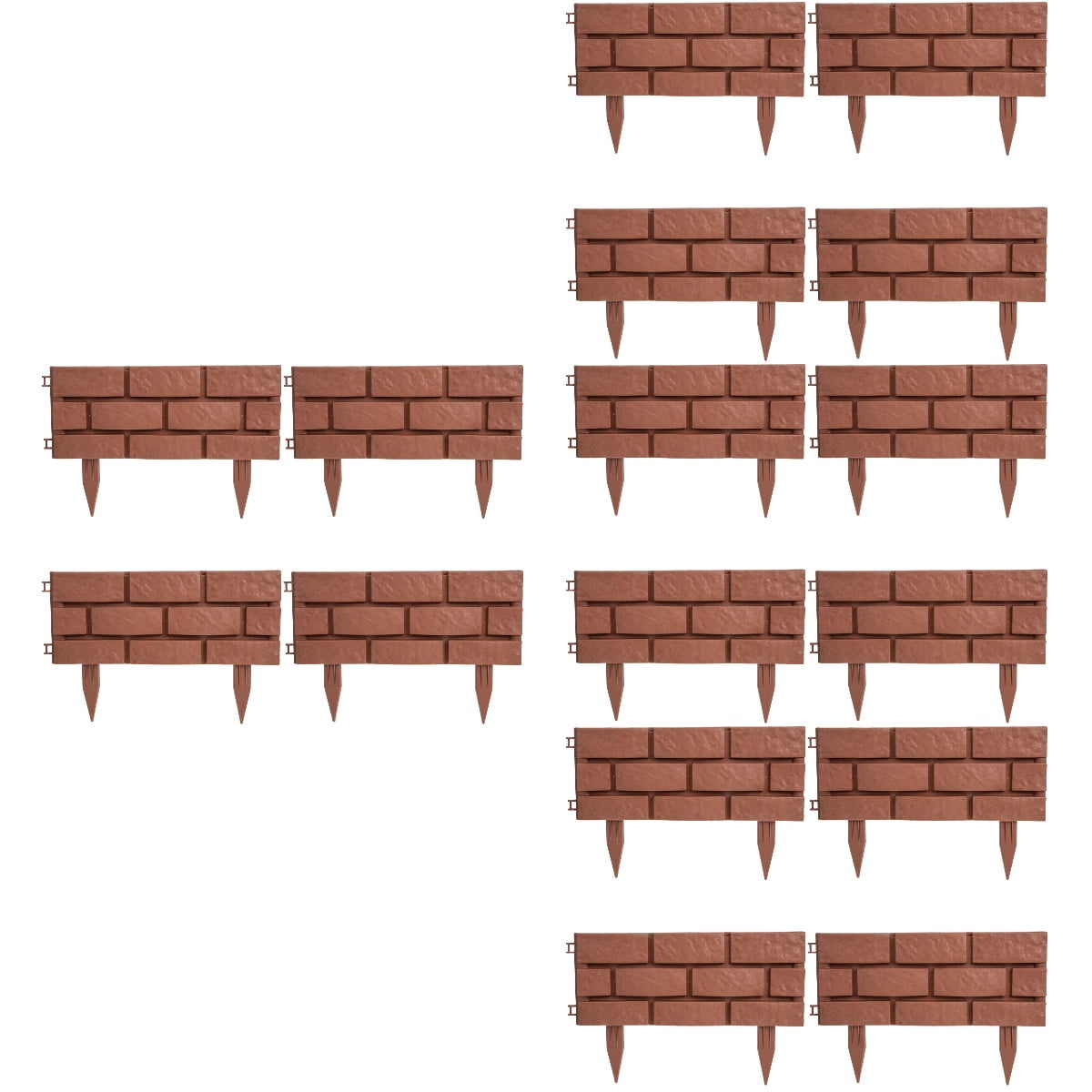 unbranded 16 pcs  Plastic European Style Fences Garden Decorative Fence Garden Decorations