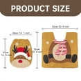 thumbnail image 3 of Toilet mat,Accessories Christmas Snowman Santa Deer Toilet Seat Cover And Rug Set Christmas Bathroom Decorations, 3 of 9