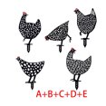 thumbnail image 1 of Billuyoard 5 uds pollo jardín decoración pollo patio arte gallina decoración para jardín patio trasero césped estacas plástico gallina patio Decoración del hogar, 1 of 5