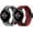 Black Gray/Black Red, variant on Nylon Bands Compatible with Google Pixel Watch Bands/Google Pixel Watch 2/Pixel Watch 3(41mm) Band for Women Men, Adjustable Stretchy Braided Straps with Upgraded Connector for Pixel Watch Bands