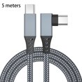 thumbnail image 1 of Cable de carga VR Type-c Date Line Reemplazo del cable de carga rápida para Oculus Quest 2, gris negro, 5 metros Scienceny EL002628-06, 1 of 2