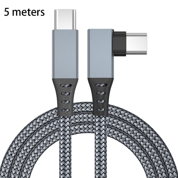 Cable de carga VR Type-c Date Line Reemplazo del cable de carga rápida para Oculus Quest 2, gris negro, 5 metros sidaley EL002628-06