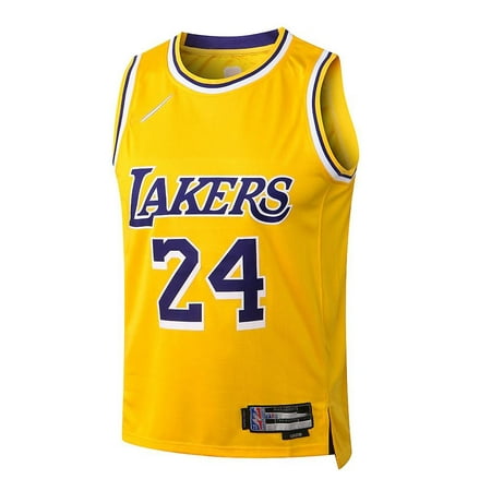 L068# Nba 22/23 Lakers Yellow No.24 Sleeveless Undershirt Jersey Adult ...