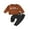 Brown, variant on Bagilaanoe 2Pcs Toddler Baby Boy Long Pants Set Letter Print Long Sleeve Sweatshirt Pullover Tops+ Trousers 6M 12M 18M 24M 3T Fall Casual Sweatsuit