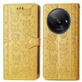 thumbnail image 1 of Funda Cartera FOXDOCK para Xiaomi Redmi A3 , Flip PU con Relieve de Gatos y Perros, Tarjetero y Soporte, 1 of 6