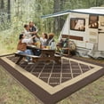 thumbnail image 3 of Ataujin Outdoor Rug, Modern Diamond Geometric Area Rugs for Indoor and Outdoor Patios and Porches, Waterproof, Washable, Non-Shedding, Easy-to-Clean Outside Carpet, 3 of 11