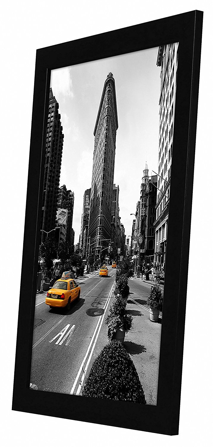 Americanflat 11x17 Picture Frame with Glass 12 Pack legal sized paper mounting material included elegant black