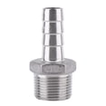 thumbnail image 2 of Conector De Cola De Manguera De Púas Para Instalación De Tuberías De Rosca Macho SS304, Acero Inoxidable Inoxidable, Junta De Montaje Rápido Para Aire, Combustible, Plomería, 2 of 7