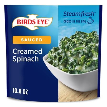 Birds Eye Steamfresh Creamed Spinach, Frozen Vegetables, 10.8 oz. Box