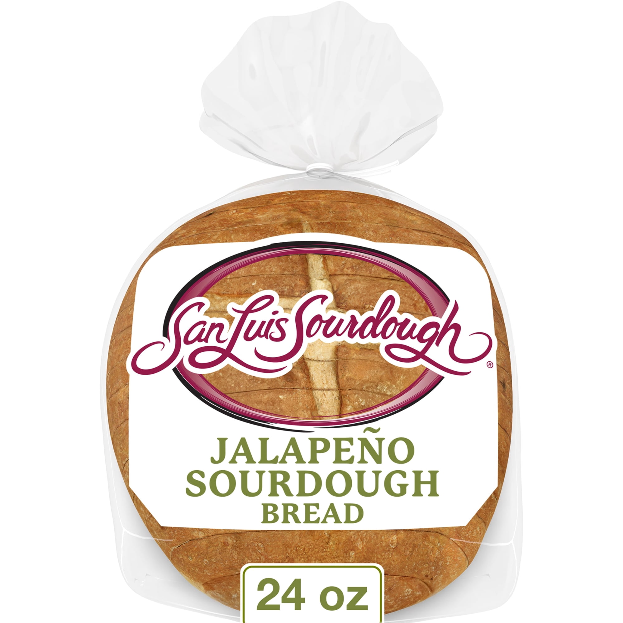 San Luis Sourdough Jalapeno Sourdough Bread, 24 oz, Sourdough Bread, Bag