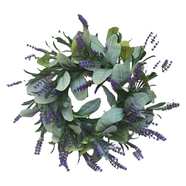 13 " de Interior Puerta de Ventana Verdor Lavanda Gloria Puerta delantera colgando corona
