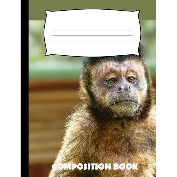 Composition Book: Monkey Composition Notebook Wide Ruled (Paperback)