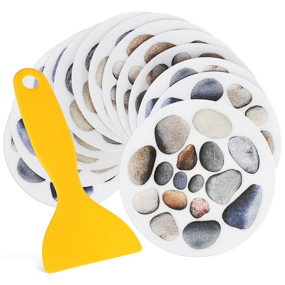 12 Sheets Anti Slip Shower Strips Decorative Bathtub Stickers Grip Decals