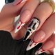 thumbnail image 2 of 24pcs Glossy Red Blood Press On Nails - Scary Ghost Design for Halloween and Christmas - Full Cover Long Stiletto False Nails for Women and Girls, 2 of 4