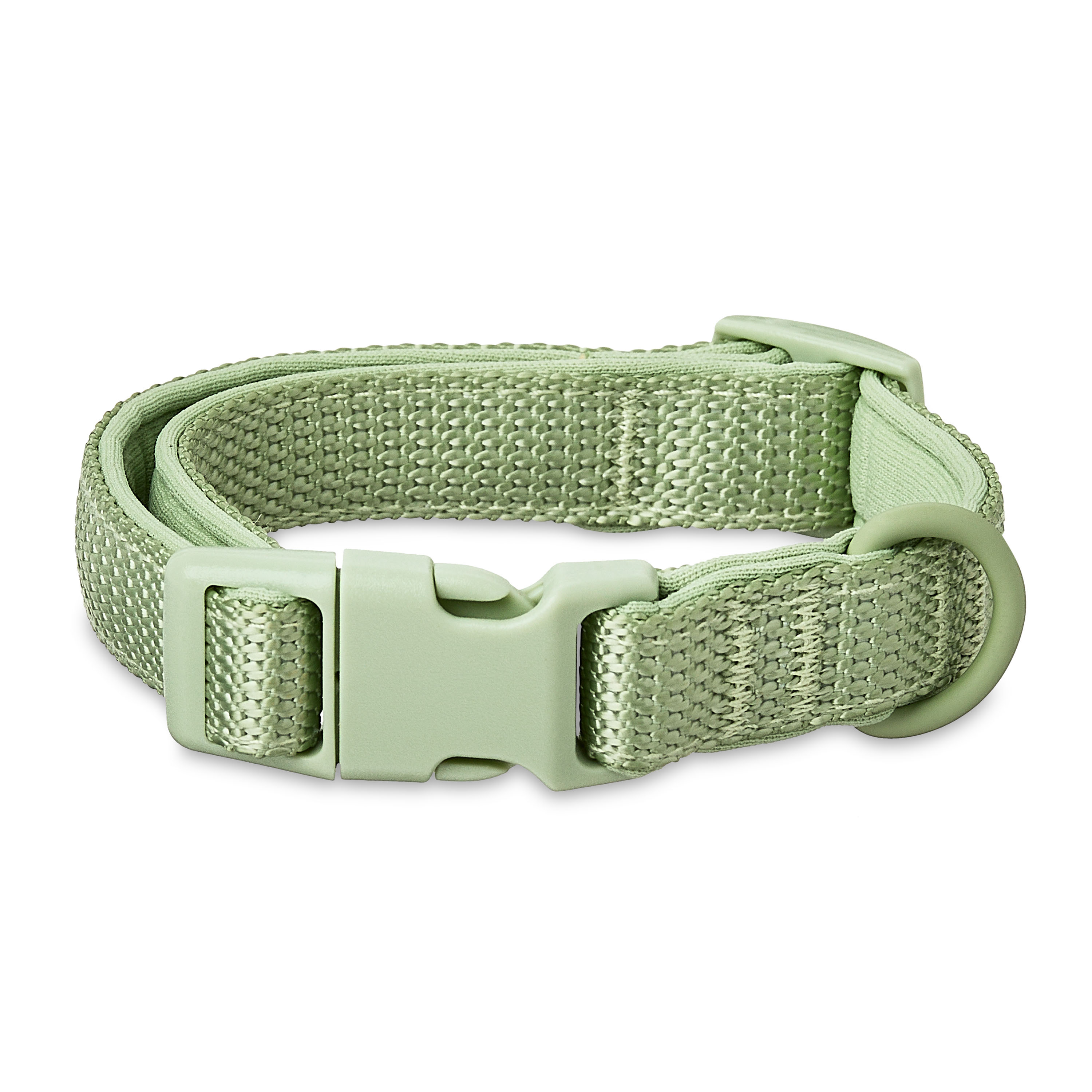 Vibrant Life Adjustable Neoprene Cushioned Dog Collar, Sage Green