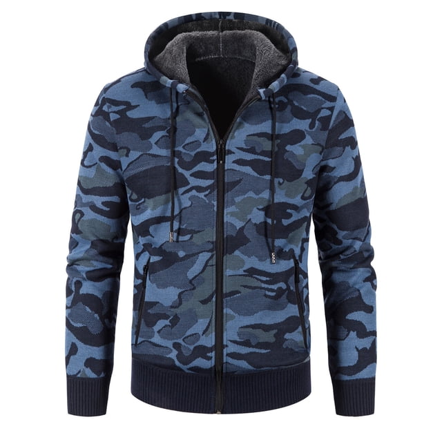 Tricot à Col Roulé d'Hiver pour Hommes à Manches Longues avec Fermeture Éclair