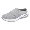 thumbnail image 7 of Rokment Women's Orthopedic Arch Support Clogs Walking Backless Sandals for Plantar Fasciitis Comfortable Breathable Mesh Tennis Non Slip Nursing Work Shoes Grey Size 8, 7 of 7