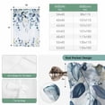 thumbnail image 6 of Navy Blue Eucalyptus Leaves Tie Up Curtains for Windows, Adjustable Balloon Window Shades, Retro Country Leaf Botanical Kitchen Window Treatments Farmhouse Short Curtains with Rod Pocket 42"x45", 6 of 8