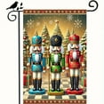 thumbnail image 4 of 1 PC, 2D Flat Christmas Nutcracker scene Garden flag 18x12 inches (45x30cm), fashionable 2D pattern, autumn Thanksgiving, Halloween, Christmas garden flag, home, outdoor, courtyard, lawn, garden holi, 4 of 7