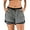 Gray, variant on 2 In 1 Women's Running Shorts Double Layer Sport Yoga Shorts Workout Athletic Shorts With Pockets