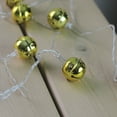 thumbnail image 3 of Northlight Golden Jingle Bell LED Christmas Lights - 4.5' Clear Wire - 10ct, 3 of 4