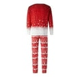 thumbnail image 5 of Matching Family Christmas Pajamas Set Soft Long Sleeve Xmas Sleepwear Print Pjs Matching Sets, 5 of 10