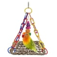 thumbnail image 1 of Juguete Columpio para Pájaros con Esterilla de Hierba Marina para Loro MUYG con Juguetes para Masticar, 1 of 7