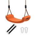 thumbnail image 1 of Asiento De Columpio Antideslizante Con Tablero Curvo, Columpio Para Patio, Jardín, Color Naranja, 1 of 9