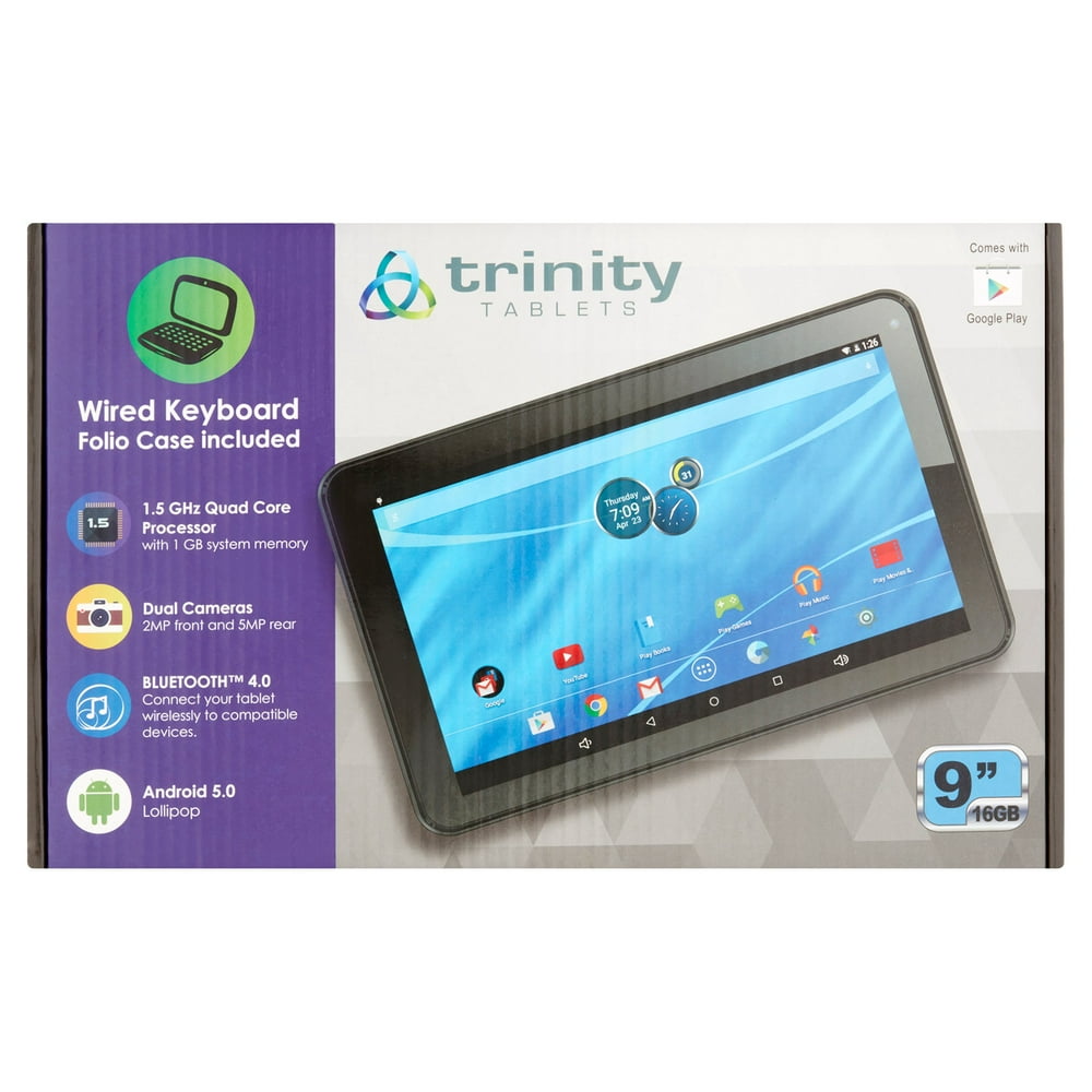 Trinity Tablets 9” 16GB High Definition Tablet