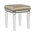 thumbnail image 2 of Skylar Vanity Stool in PU & Dark Champagne, 2 of 2