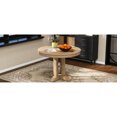 thumbnail image 5 of Dining Table - Extendable Feature For Various Occasions Natural Look With Function, Wood Wash, & Solid Wood, 42'' 56'' Adjustable Oval Tabletop, 300 Lbs, 5 of 5
