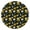Abstract, variant on Tablecloth Mandala Ornament Pattern Waterproof Round Cover with Elastic Edges and Back for Spiritual and Energy Healing