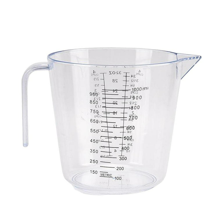 V-shaped Cup With Scale, Transparent And Thickened Large Measuring Cup With  Flow Guide Opening, Kitchen Baking Quantitative Milk Cup, Baking  Accessories, Kitchen Supplies - Temu