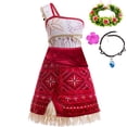thumbnail image 4 of Baby Girls Casual Dress Ocean Adventure Moana 2 Kids Cosplay Fancy Princess Vaiana Halloween Party Costume Summer Clothes Frock, 4 of 5