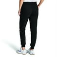 thumbnail image 2 of Champion Womens Powerblend Fleece Joggers, M, Vertical Black, 2 of 2