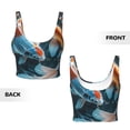 thumbnail image 5 of Lsque Cute Koi Fish Serenity Printed Women'S Sports Bra, Compression, Moisture Wicking, High-Impact Sports Bra For Women,Supportive sports bra-XX-Large, 5 of 9