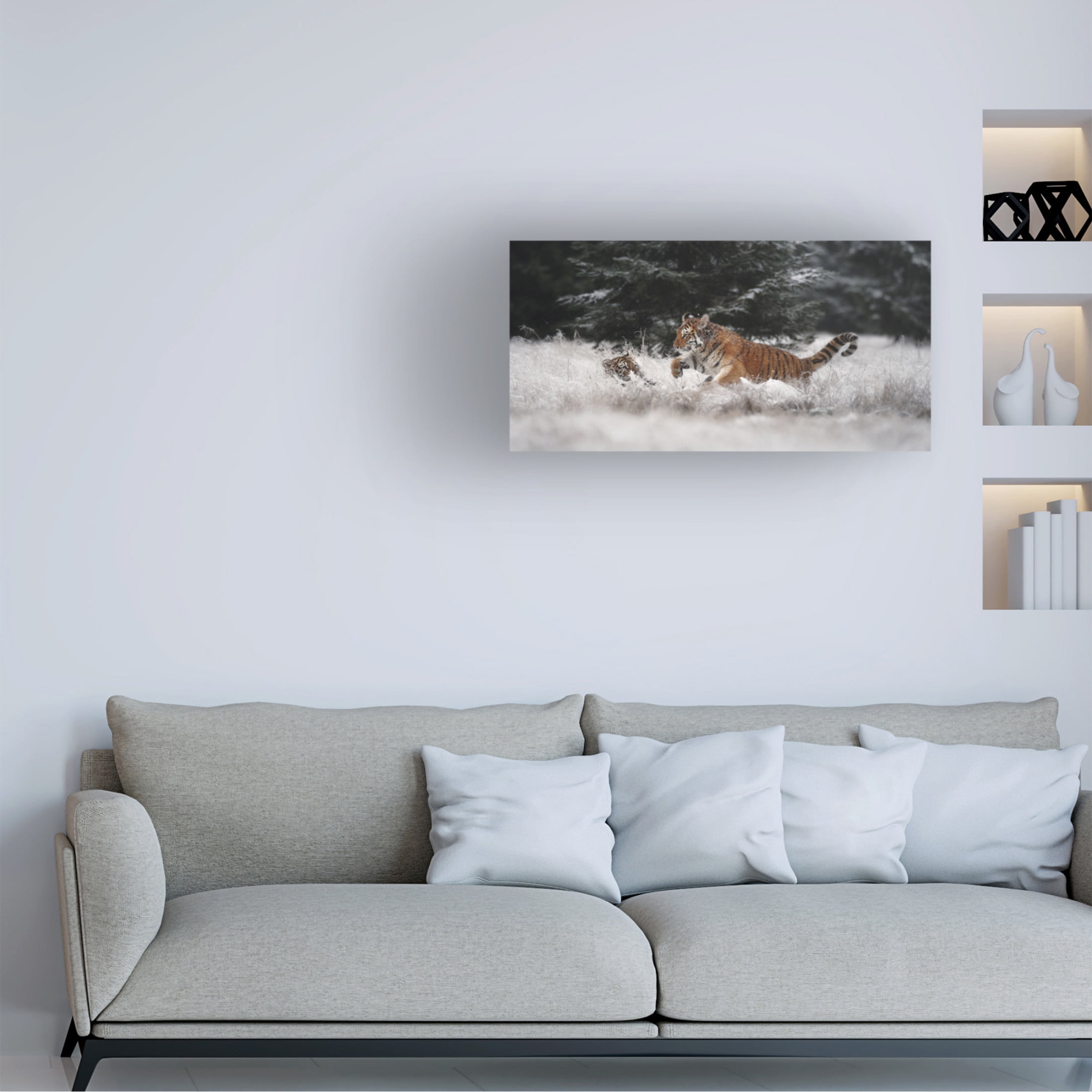 Trademark Fine Art Michaela Firesova Joy On The Snow Canvas Wall Art