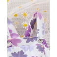 thumbnail image 4 of Suagox Toddler Girls Overalls Flower Print Sleeveless Straps Buttons Pockets Shortall Summer Kids Romper Jumpsuit for 6-24 Months and 2-4 Years Old Baby, 4 of 10