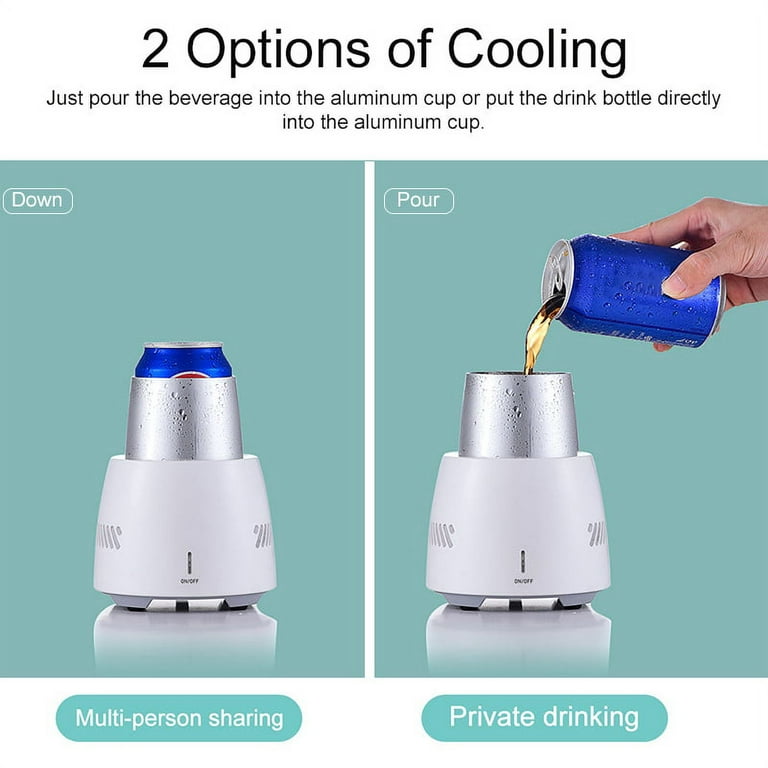 USB Mini Refrigerator 12V Electric Drink Cooler Kettle Drink Quick Cooling  Cup