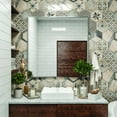 thumbnail image 4 of Eviva Sax 30 in. Polished Chrome Framed Bathroom Wall Mirror, 4 of 7