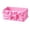 B003- Pink, variant on Pink Box Organizer, Plastic Organizer Box, Decorative Storage, Storage Box, Plastic Organizer, 6X3.5X2.25 Inch Satin Ruched Bow Accented Open Storage Container for Accessories,