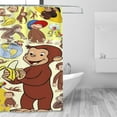 thumbnail image 4 of Shower Curtain Cartoon Art Bath Shower Curtains with 12 Hooks, Waterproof Washable Polyester Bathroom Home Decor Set 72x72 Inch, Plastic, 4 of 8
