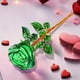 thumbnail image 1 of Adorno De Rosa De Cristal 1Pcs Crystal Rose Ornament Glass in Green for Valentine's Day Wedding Birthday Gift Keepsake 9.45x2.76" JASKFLY, 1 of 8