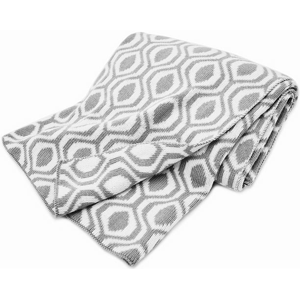 American Baby Company 100% Coton Pull Couverture - Gris Ogee